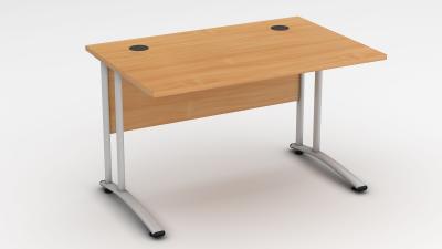 Office desk with cantilever legs