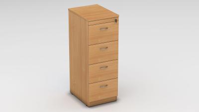 Anti-tilt filing cabinet in 2D, 3D and 4D