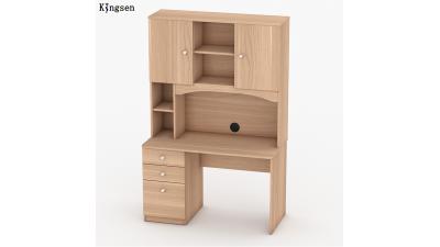 Home computer desk with bookcase