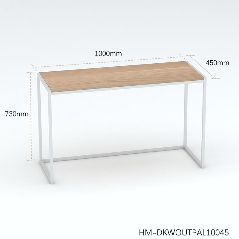 Office desk with white metal legs